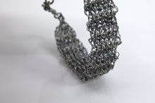 Load image into Gallery viewer, B101 ZICZAC  oxidized silver bracelet

