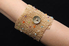Load image into Gallery viewer, B117 Golden Garden Cuff
