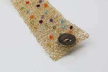 Load image into Gallery viewer, B137 Boho Beaded Wire Cuff
