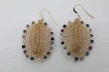 Load image into Gallery viewer, Oval Multi Color Earrings
