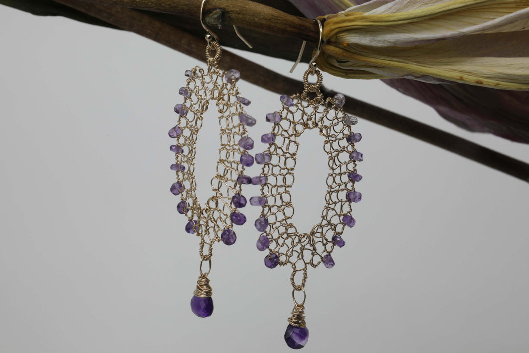 E526-B Amulet Ellipse Earrings