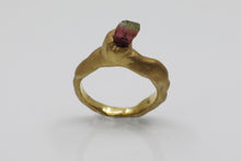 Load image into Gallery viewer, R137-E Organic Tourmaline Ring

