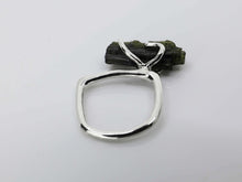 Load image into Gallery viewer, Silver Rough Tourmaline Ring
