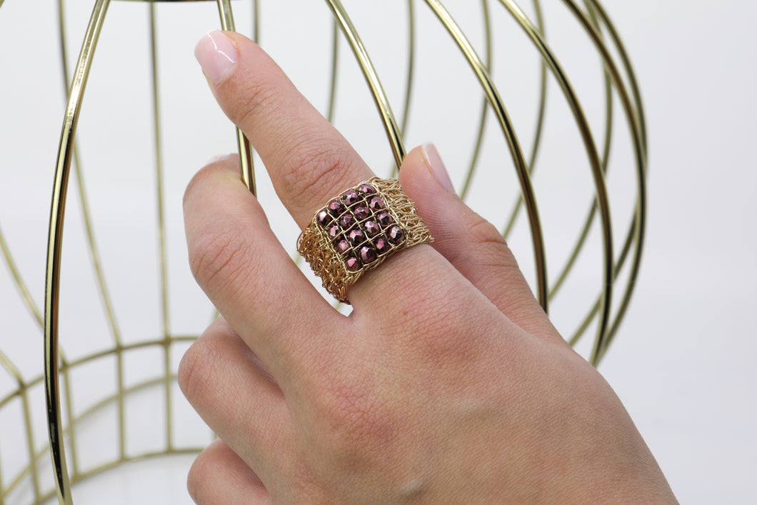 Metallic Geometric Ring