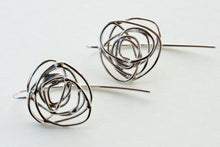 Load image into Gallery viewer, Wire Flower Stem Earrings
