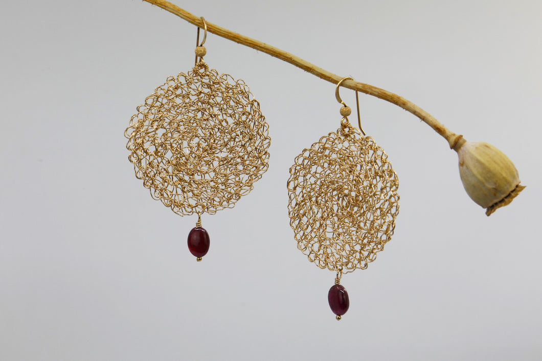 Ruby Drop Earrings