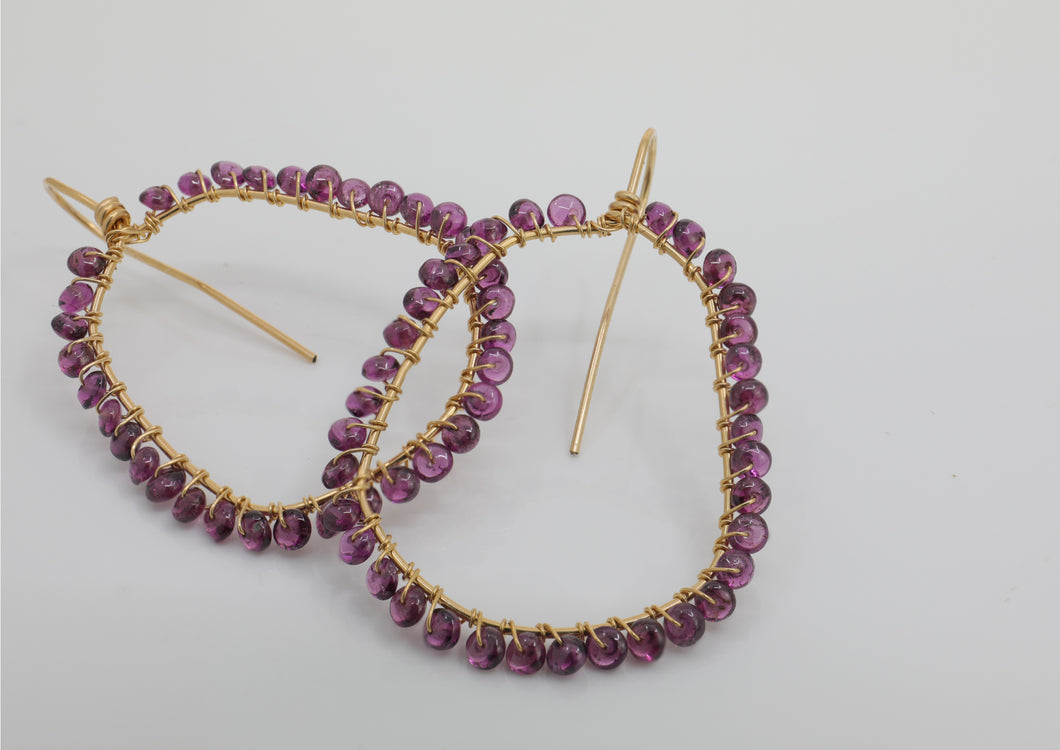 Rhodolite Earrings