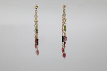 Load image into Gallery viewer, Tourmaline Dangle Earrings
