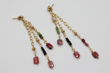 Load image into Gallery viewer, Tourmaline Dangle Earrings
