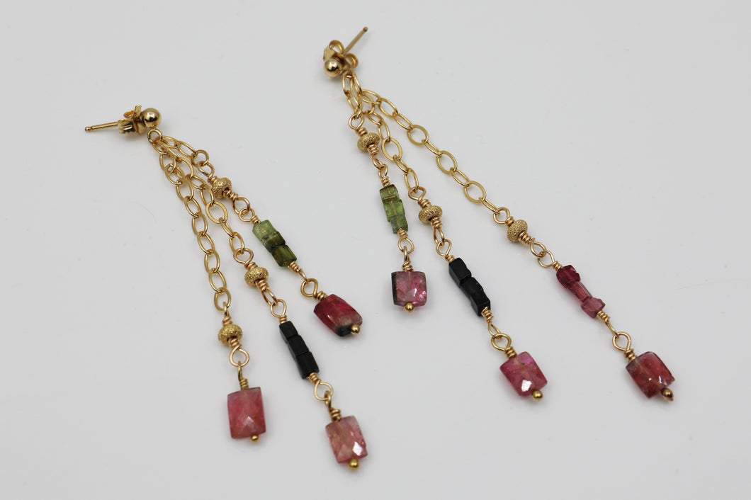 Tourmaline Dangle Earrings