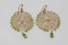 Load image into Gallery viewer, Taiyang Drop Green Earrings
