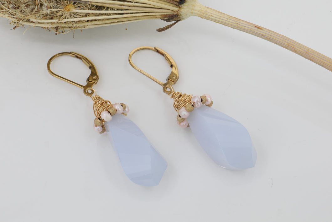 Chalcedony Earrings