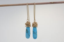 Load image into Gallery viewer, Turquoise Drop Earrings
