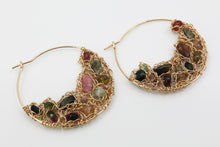 Load image into Gallery viewer, Qi Tourmaline Earrings
