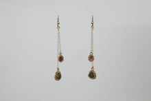 Load image into Gallery viewer, Raw Tourmaline Earrings
