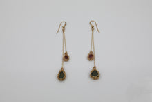 Load image into Gallery viewer, Raw Tourmaline Earrings
