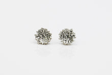 Load image into Gallery viewer, Silver Dotted Stud Earrings
