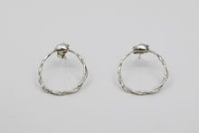 Load image into Gallery viewer, Silver Twisted Branches Earrings
