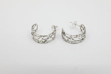 Load image into Gallery viewer, Sinuous Lines Loop Earrings
