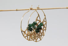 Load image into Gallery viewer, Tourmaline Web Earrings
