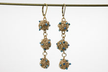 Load image into Gallery viewer, Polka Dot Chain Link Earrings
