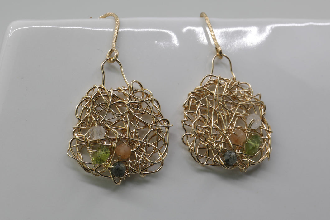 Scattered Stones Earrings