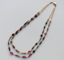 Load image into Gallery viewer, Gold Chain Tourmaline Necklace
