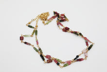 Load image into Gallery viewer, Gold Chain Tourmaline Necklace
