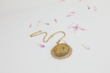 Load image into Gallery viewer, Gold Turquoise Necklace

