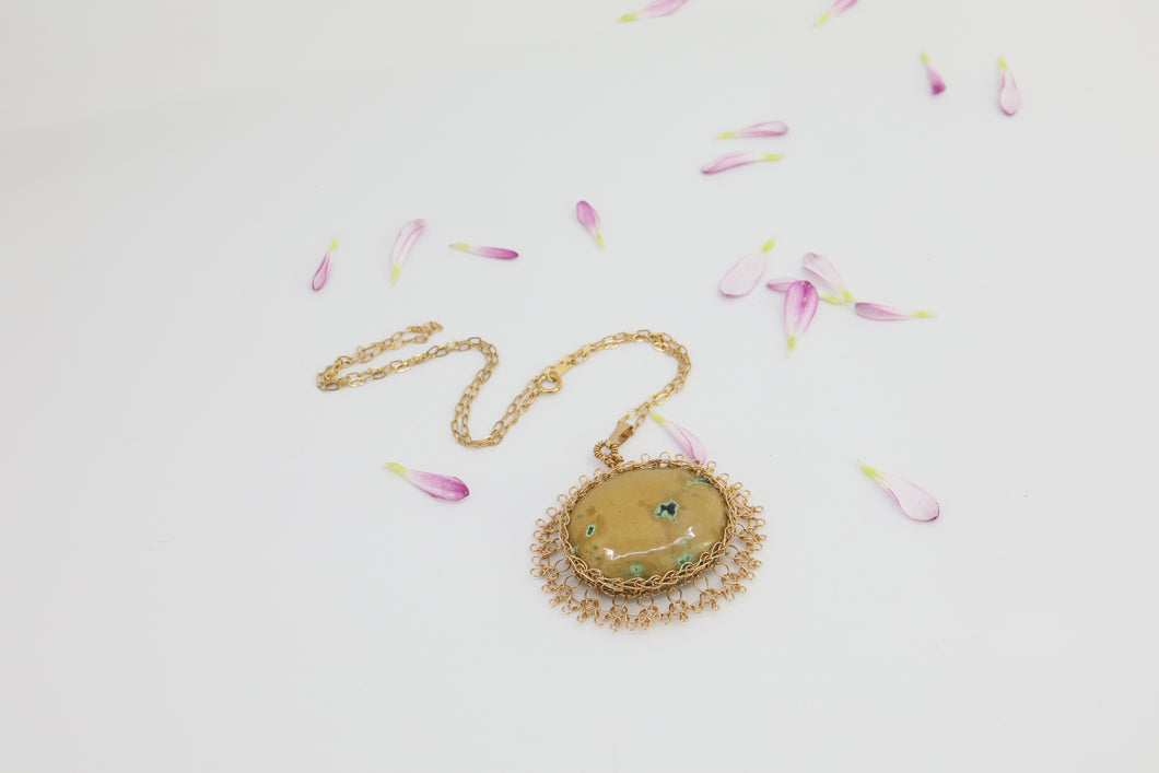 Gold Turquoise Necklace