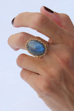 Load image into Gallery viewer, Labradorite Oval Ring
