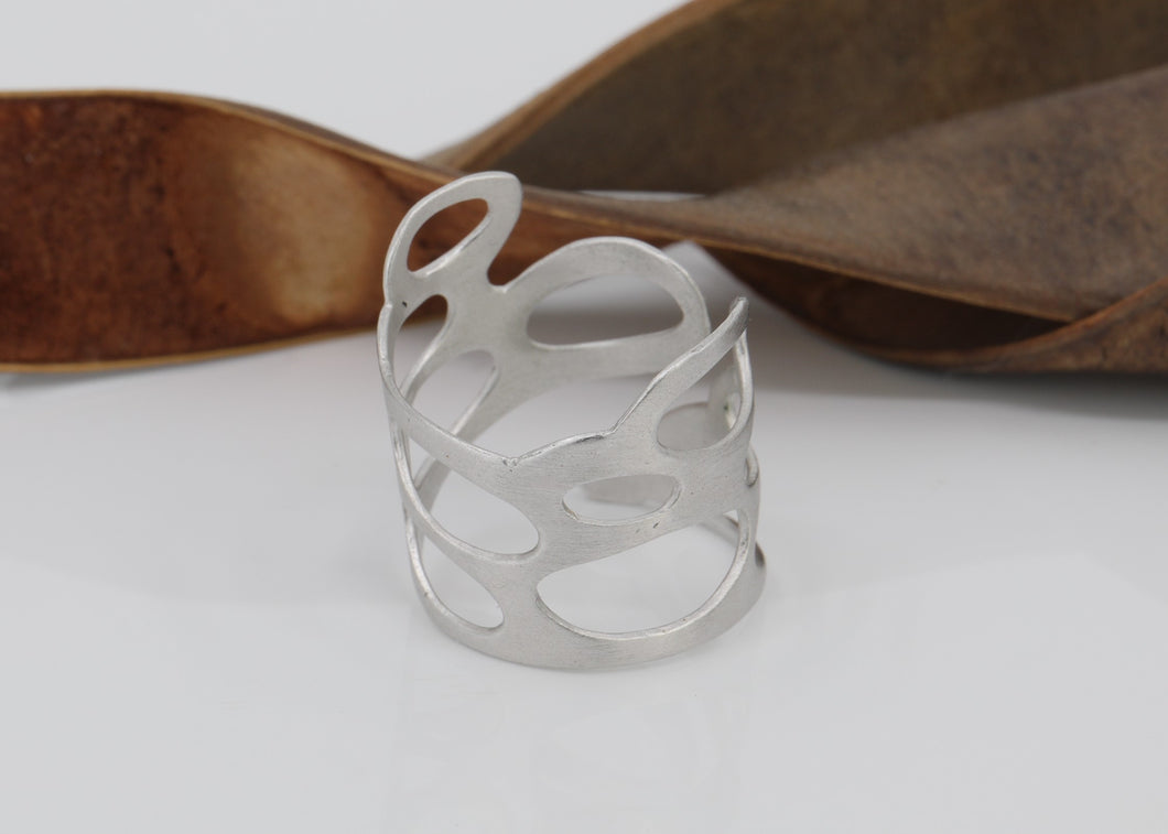 Cupules Wrapped Ring