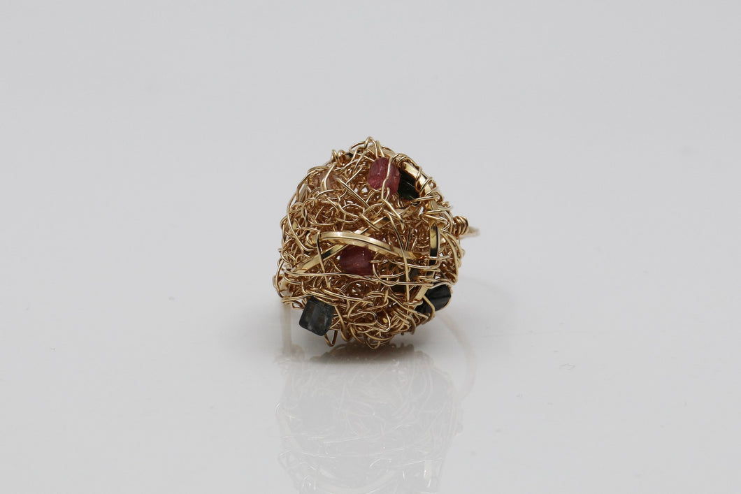 Tourmaline Ball Ring